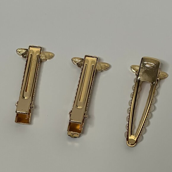 Adorned Luxe Golden Nectar Adornments / Set of 3 Hair Clips - Picture 8 of 8